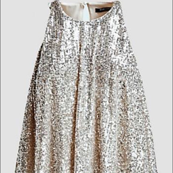 New Guess Marciano Starry Sparking Sequin embellished Top Blouse S - Picture 6 of 10